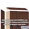 Salsbury Industries 1 Tier Designer Locker, 54"Wx76"Hx21"D, 3 Door, Mahogany 18-21361MAH - alternate 2